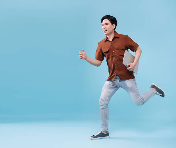 istock Image of young Asian man on background 1486422635
