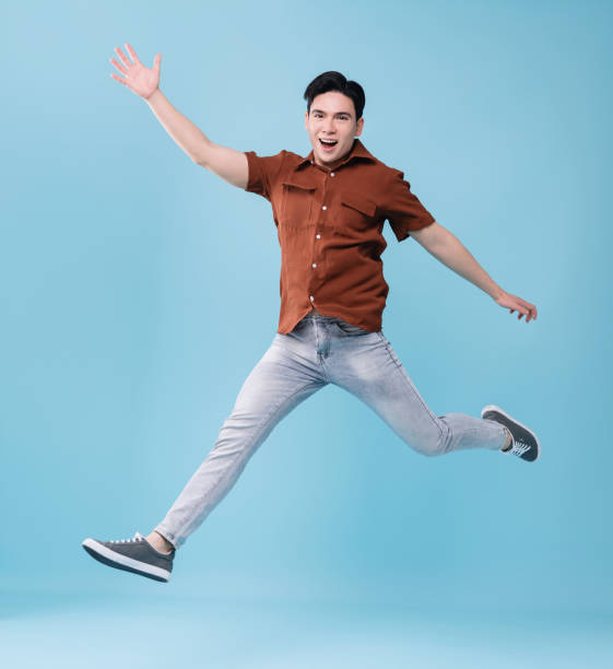 istock Image of young Asian man on background 1486422638