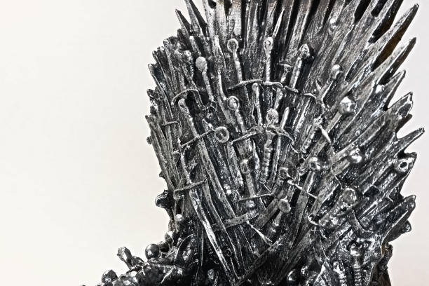 istock Metal knight swords background. 1486438092