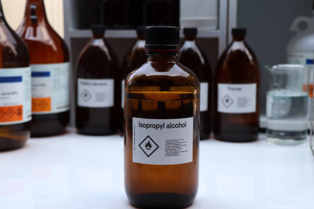 istock Isopropyl alcohol in glass 1486442727