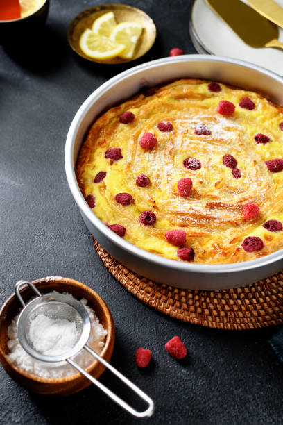 istock sweet Filo Pastry pie with raspberry 1486446703