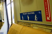 Priority Seating Sign in the Train