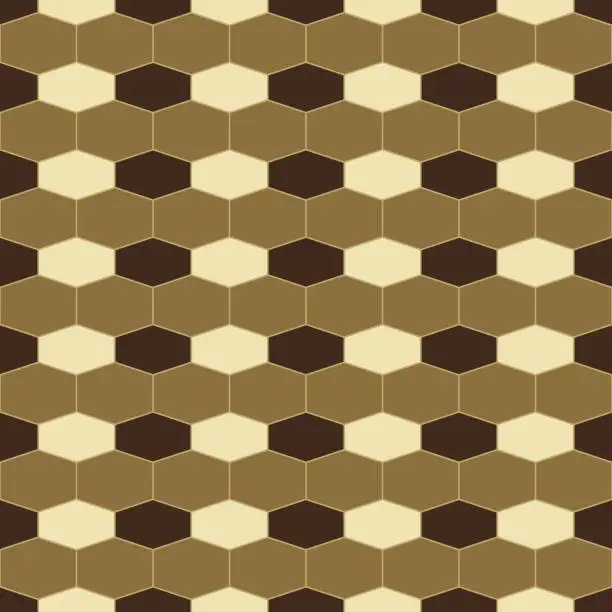 Vector illustration of Honeycomb background. Seamless hexagons pattern.