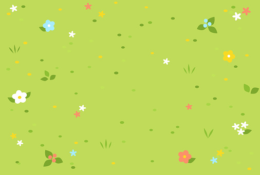 Cute and colorful grassland yes