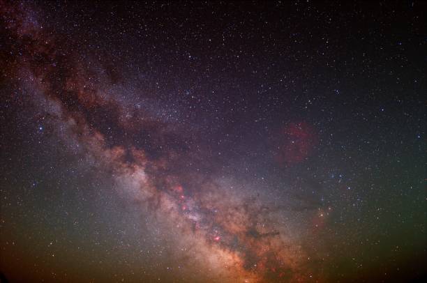istock Rising summer milky way in Hokkaido 1486455022