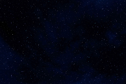 Galaxy space background.  Starry night sky.  Glowing stars in space.