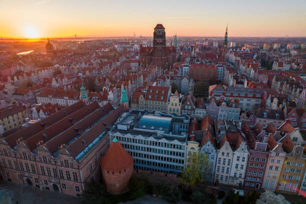 istock Sunrise over Gdansk. Gdansk old town. 1486461978