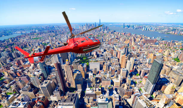 istock Helicopter tour over Manhattan. 1486472361