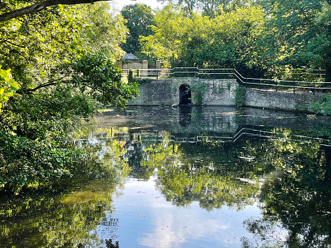 View of The Swan and Pike Pool, Enfield Lock