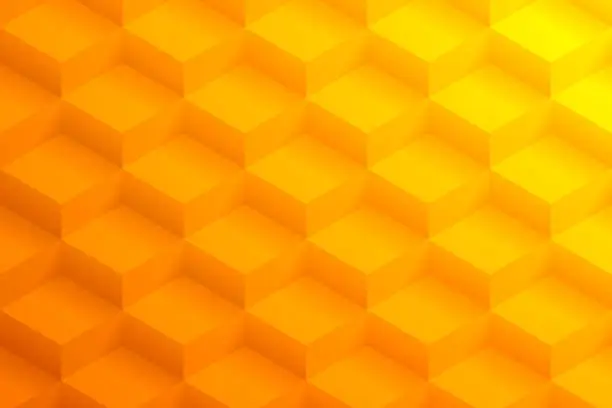 Vector illustration of Abstract orange background - Geometric texture