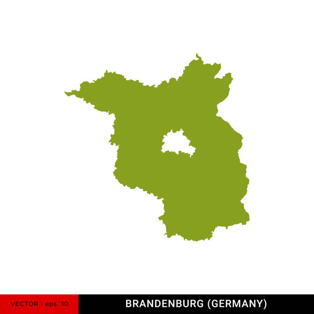 Detailed Map of Brandenburg - State of Germany Vector Illustration Design Template Detailed Map of Brandenburg - State of Germany Vector Illustration Design Template. Vector EPS 10. brandenburg state stock illustrations
