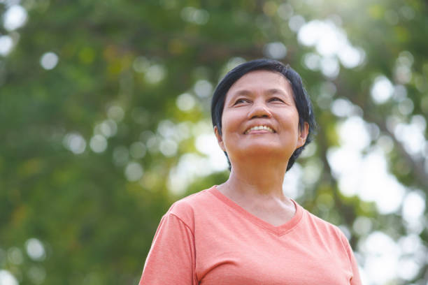 istock Asian senior woman smiling 1486488548