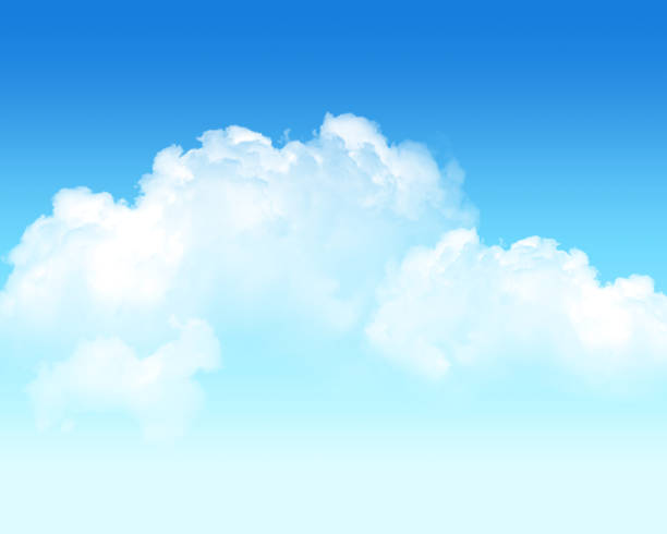 istock Clear sky with beautiful clouds, beautiful colors. 1486492694