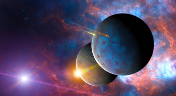 istock Planets and exoplanets of unexplored galaxies. Sci-Fi. New worlds to discover. 1486500943