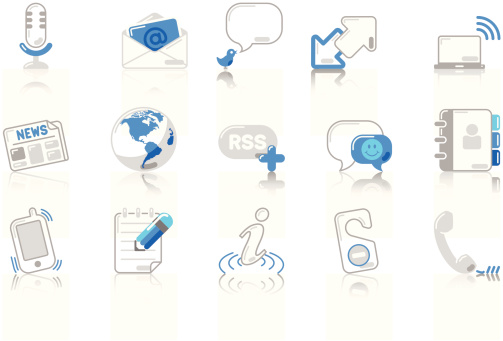 All Communication Simble Communication Sunnydayblue Series Stock Illustration - Download Image ...
