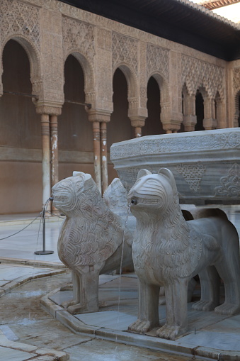 When you visit the Alhambra Palace, you will see Patio de los Leones with these incredible lion statues. It was once a Moorish castle that ruled Granada and Andalusia long time ago