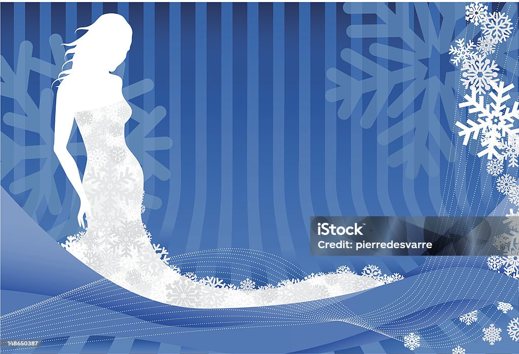 Vector - Winter Princess All elements are individual objects, no flattened transparencies. Used gradients.  Abstract stock vector