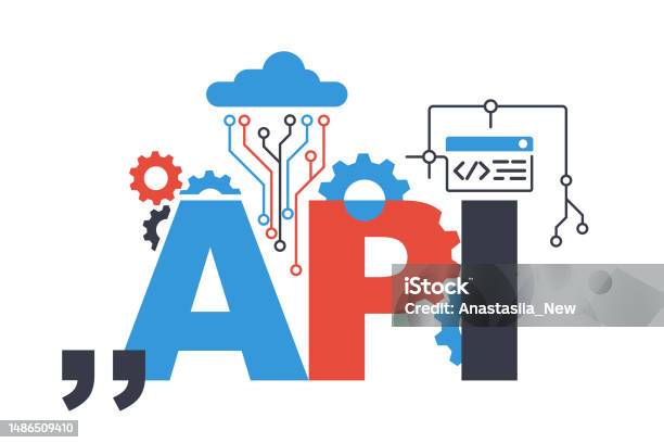 Concept Dapi Api Comme Symbole Du Code Fini Travailler Sur Un Programme ...