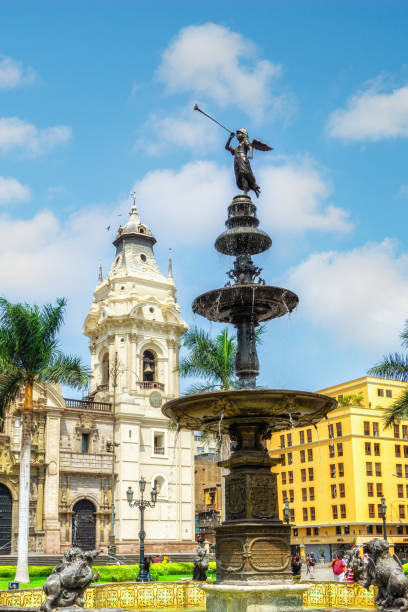 istock The fountain in Plaza Mayor, Lima, Peru 1486519075