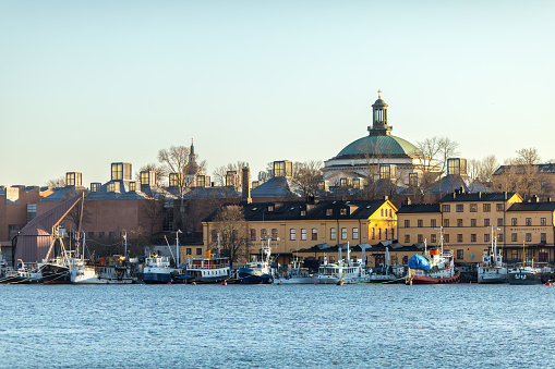 Panorama of Stockholm city, Sweden. Old town