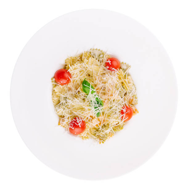 istock Farfalle pasta with cherry tomatoes and parmesan 1486522792