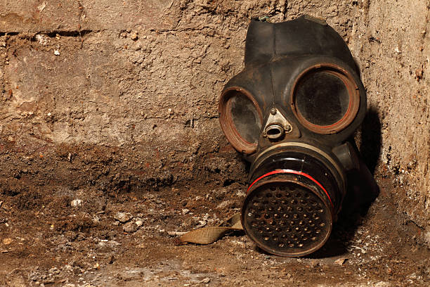 istock Gas Mask in dirt 148652682