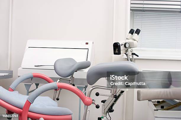 Chair In A Gynecologists Room Stock Photo - Download Image Now - Chair, Domestic Room, Equipment