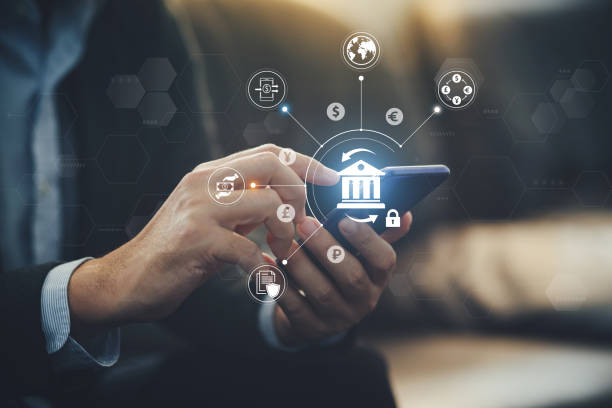 istock Money transaction exchange abroad with business data ai technology. Concept for digital currency money transfer banking and world economic financial investment trading. 3D illustration. 1486530377