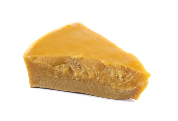 istock A piece of natural beeswax on a white background. 1486535753
