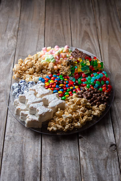 istock Kids candy charcuterie board for a birthday party 1486537304