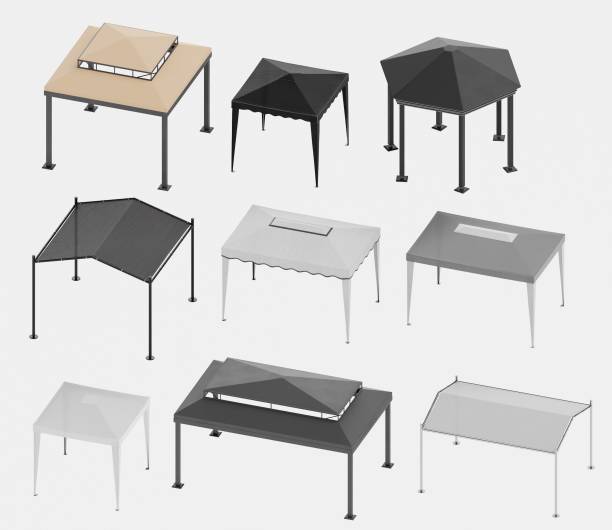 istock Realistic 3D Render of Gazebos 1486546217