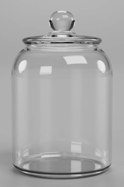 istock Realistic 3D Render of Glass Jar 1486546992