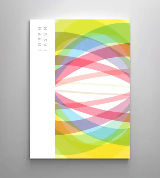 Vector illustration of Colorful transporent crossed lines. Abstract background with dynamic effect. 3d vector illustration for brochure, banner, flyer or presentation.