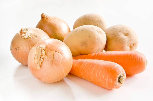 Fresh vegetables grown in home gardens.