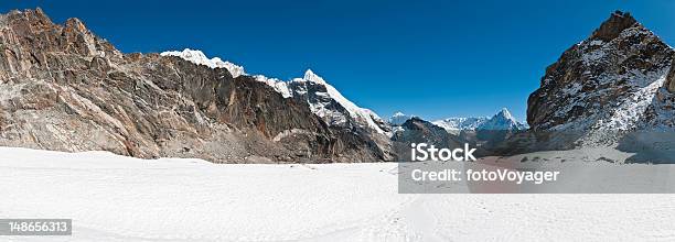 Cho La Altitud Glaciar Paso Everest Np Himalayas Foto de stock y más banco de imágenes de Aire libre - Aire libre, Ama Dablam, Asia