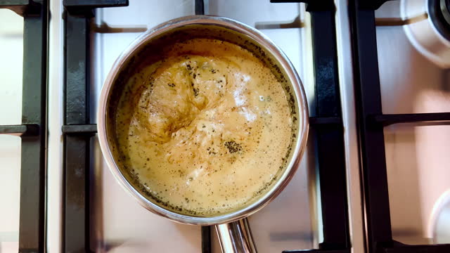 Savor the Aroma: Experience the Comforting and Fragrant B-Roll of Indian Chai Coming to a Boil