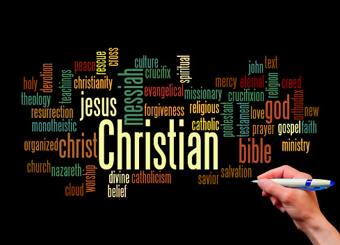 Word Cloud with CHRISTIAN concept