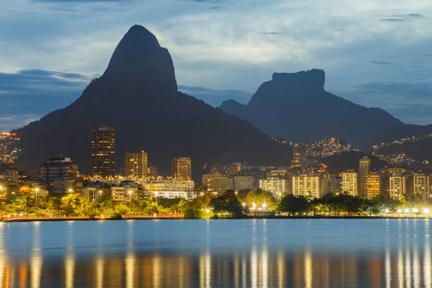 istock dusk on rodrigo de freitas lagoon in Rio de Janeiro. 1486570957