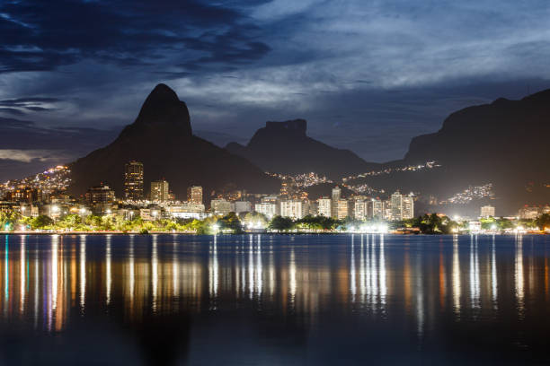 istock dusk on rodrigo de freitas lagoon in Rio de Janeiro. 1486571283
