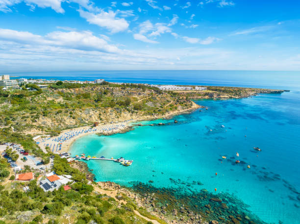 istock Landscape with Konnos beach in Protaras, Cyprus 1486571899