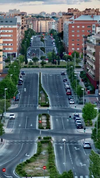 istock Streets of Madrid . Residential zone 1486575249