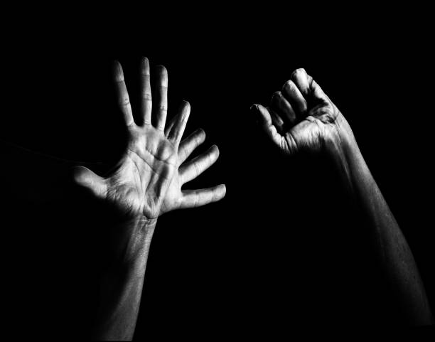 istock Palms and fists in the air 1486577119