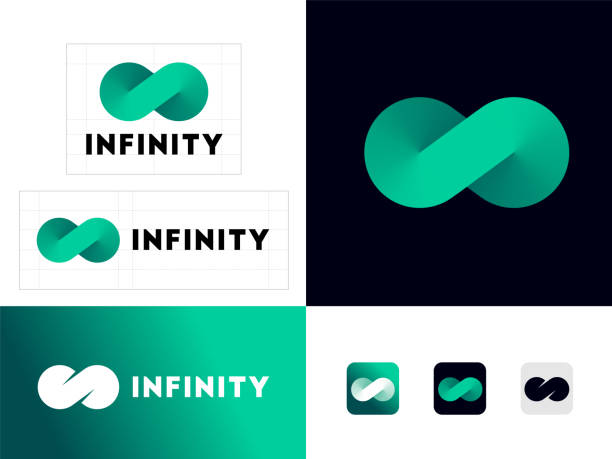 illustrations, cliparts, dessins animés et icônes de icône infinity. identité, style d’entreprise et boutons web. - infini