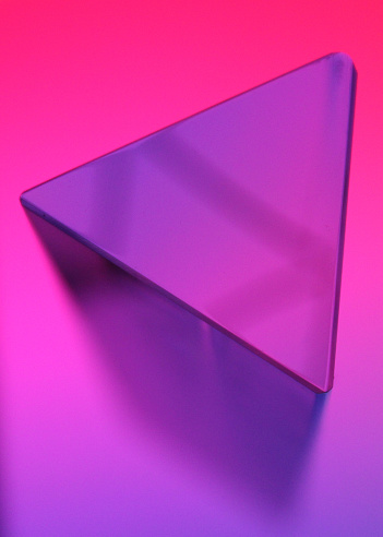 Meta and Web3 purple and pink with a prism - background and texture - glass prism looks almost plastic, surreal