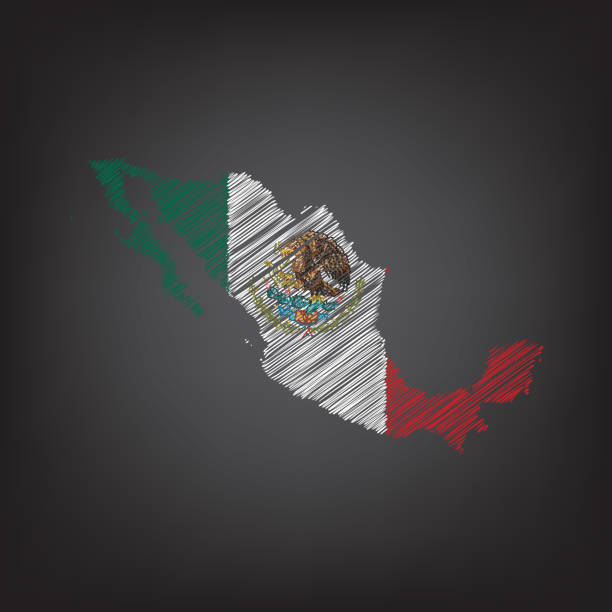20+ How To Draw A Mexican Flag Drawings Stock Photos, Pictures
