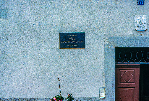1989 old Positive Film scanned, Birth Place of Alberto Giacometti, Bregaglia, Switzerland.