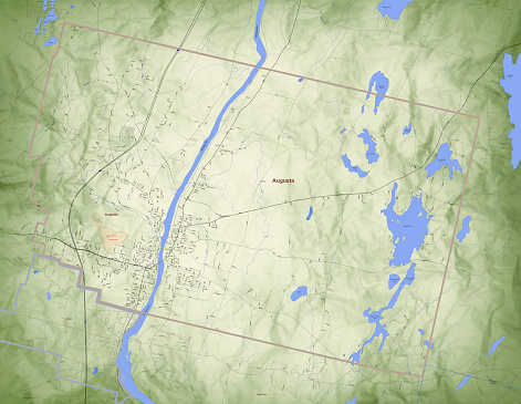 Map of Nebraska State in USA.