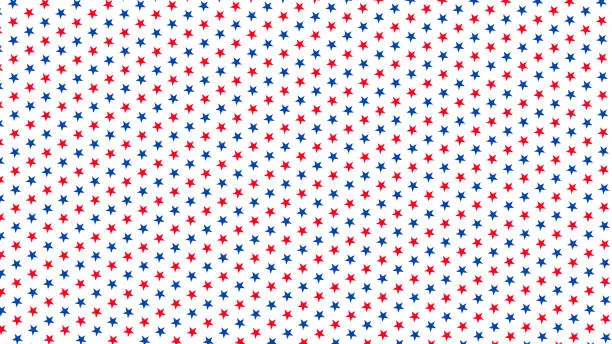 Vector illustration of Happy 4th of July Independence Day, American banner pattern template. Vector illustration.