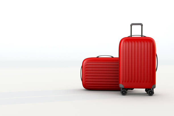 istock red suitcases a travel concept. 3d render 1486608476