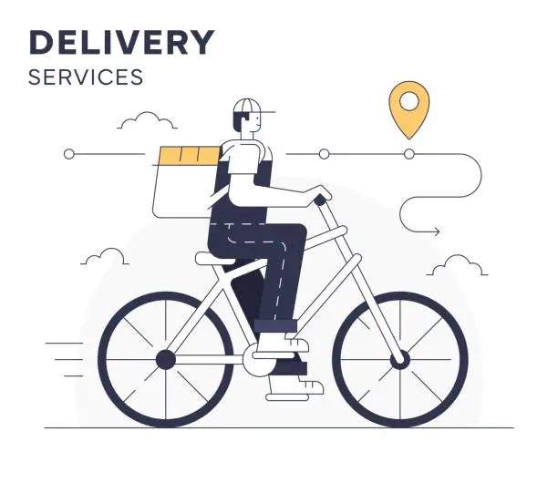 Vector illustration of Delivery Service Illustration - Perfect for Your Shipping Business